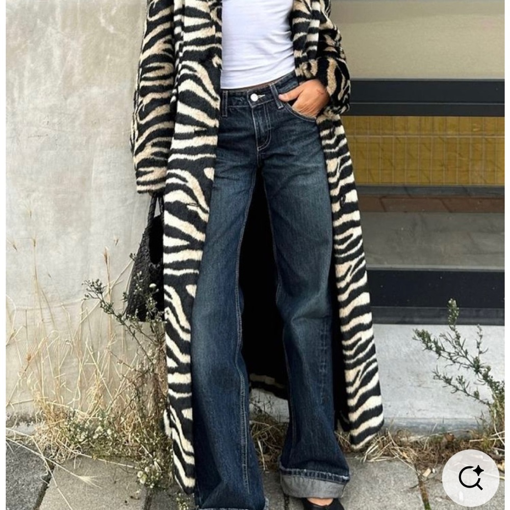 Zebra Print trench coat rain coat - Picture 2 of 4